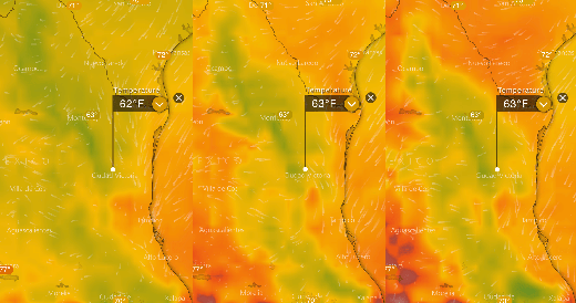 Temperature map