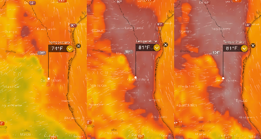 Temperature map