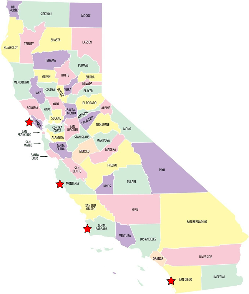 map of California counties